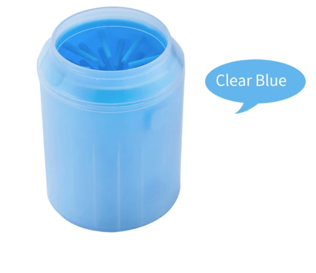 Pet paw cleaner in use
