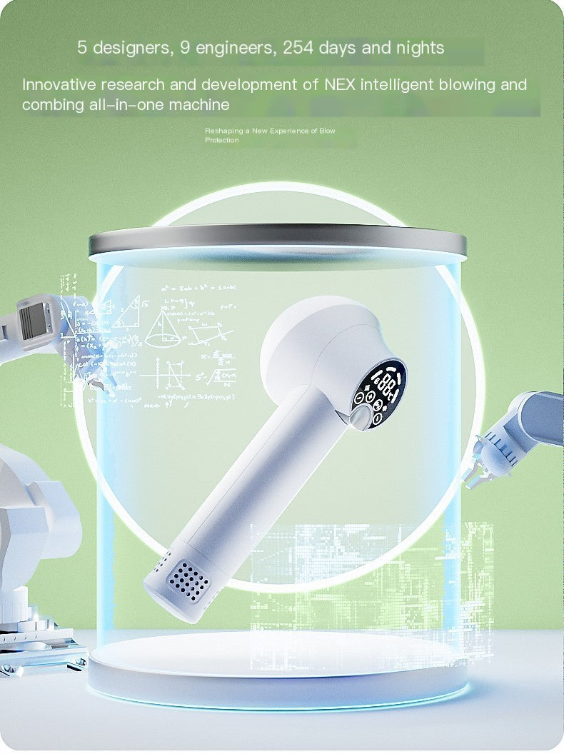 Pet grooming brush dryer features